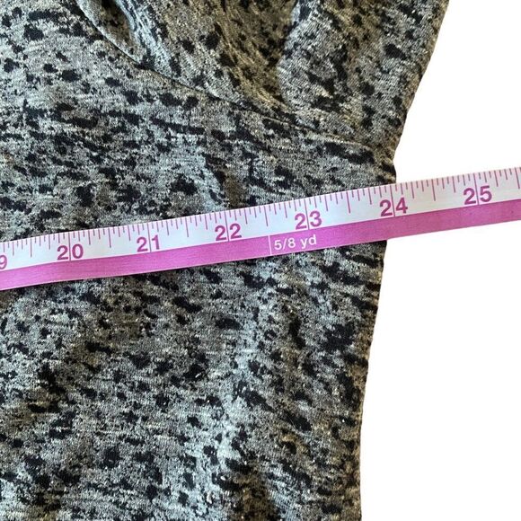 Cato Black/Gray Long Sleeve Side Ruched Dress Sz 22/24W - Picture 6 of 9